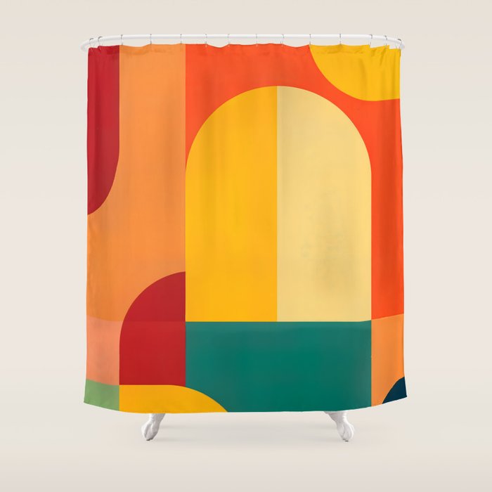 Colored Archs Shower Curtain Gallery Image 1