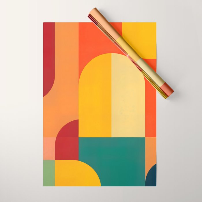 Colored Archs Wrapping Paper Gallery Image 1