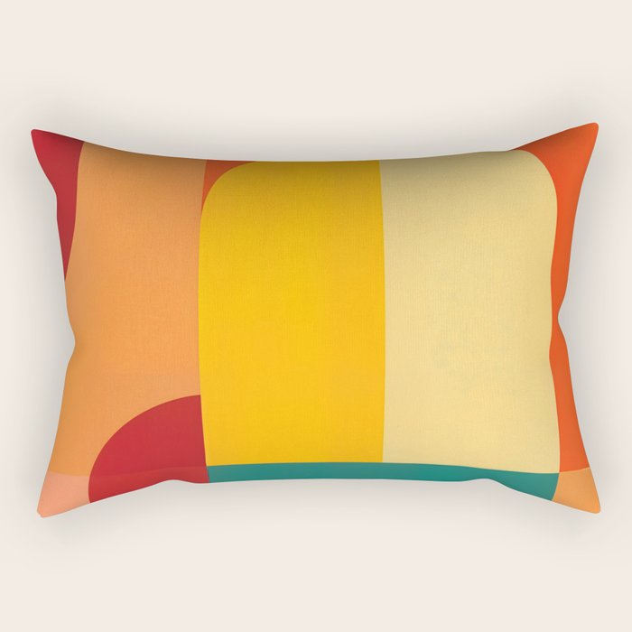 Colored Archs Rectangular Pillow Gallery Image 1
