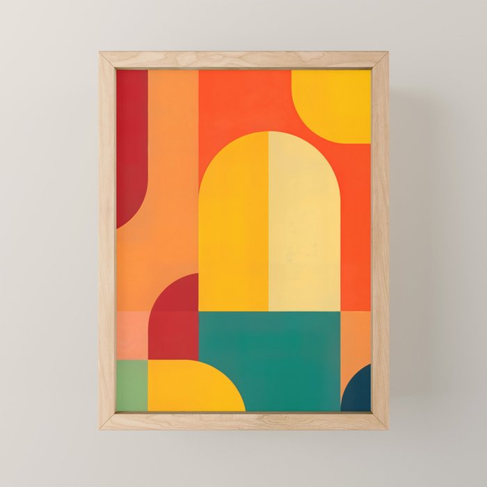 Colored Archs Mini Art Print Gallery Image 1