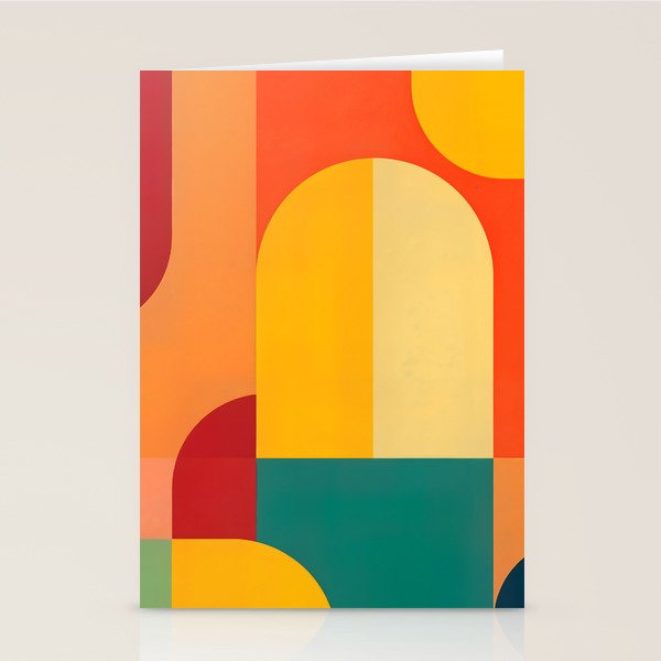 Colored Archs Stationery Card Gallery Image 1