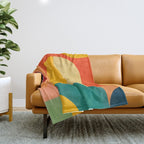 Colored Archs Throw Blanket Gallery Image 1