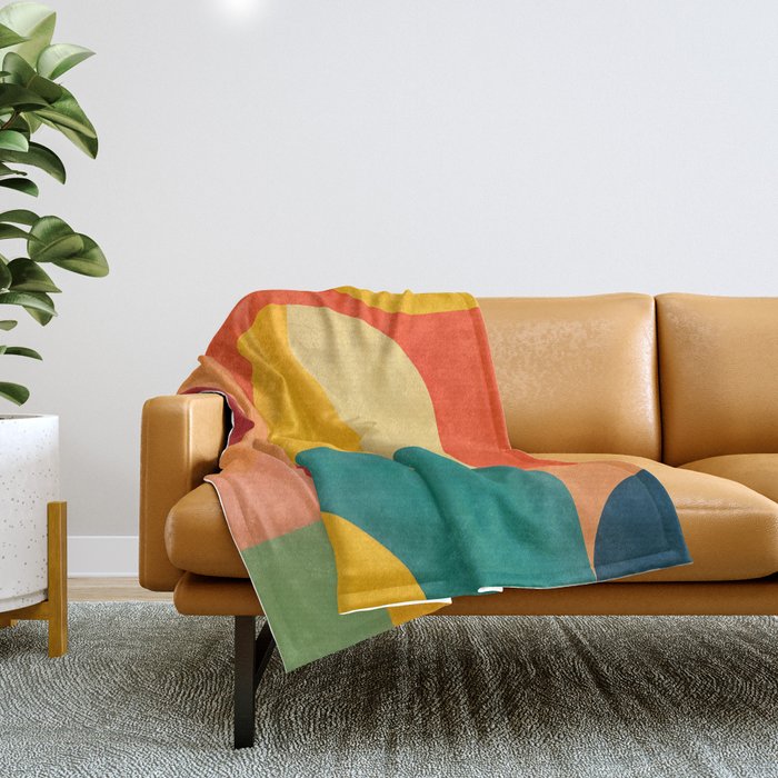 Colored Archs Throw Blanket Gallery Image 1