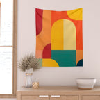 Colored Archs Wall Tapestry Gallery Image 2