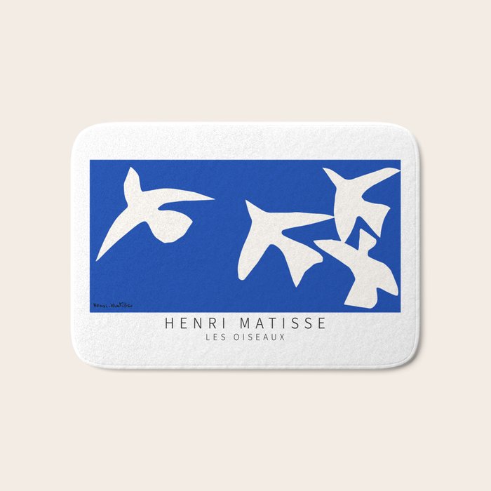 Henri Matisse - Les Oiseaux (The Birds) 1947 Artwork Reproduction Bath Mat Gallery Image 1