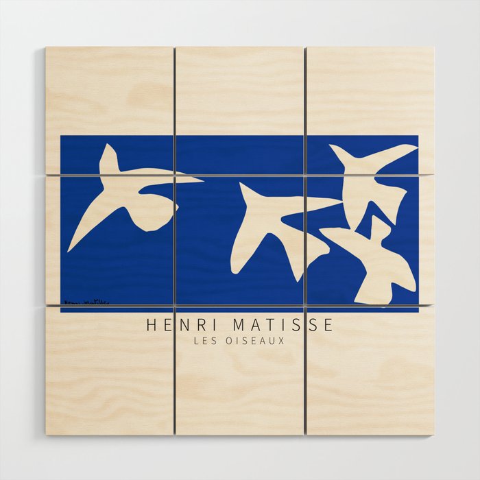 Henri Matisse - Les Oiseaux (The Birds) 1947 Artwork Reproduction Wood Wall Art Gallery Image 1