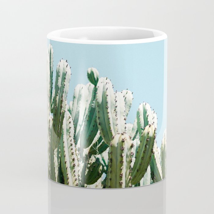 Tall cacti | Cactus photo print | Colourful travel wanderlust photography art Coffee Mug Gallery Image 4