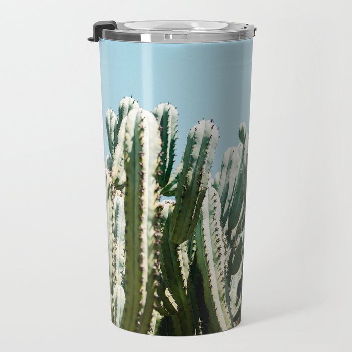 Tall cacti | Cactus photo print | Colourful travel wanderlust photography art Travel Mug Gallery Image 3