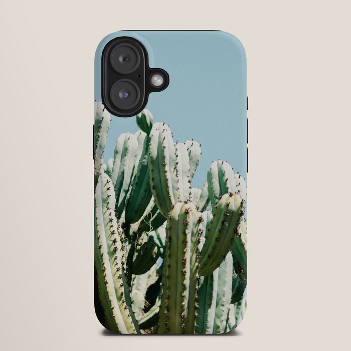 Tall cacti | Cactus photo print | Colourful travel wanderlust photography art iPhone Case Gallery Image 9