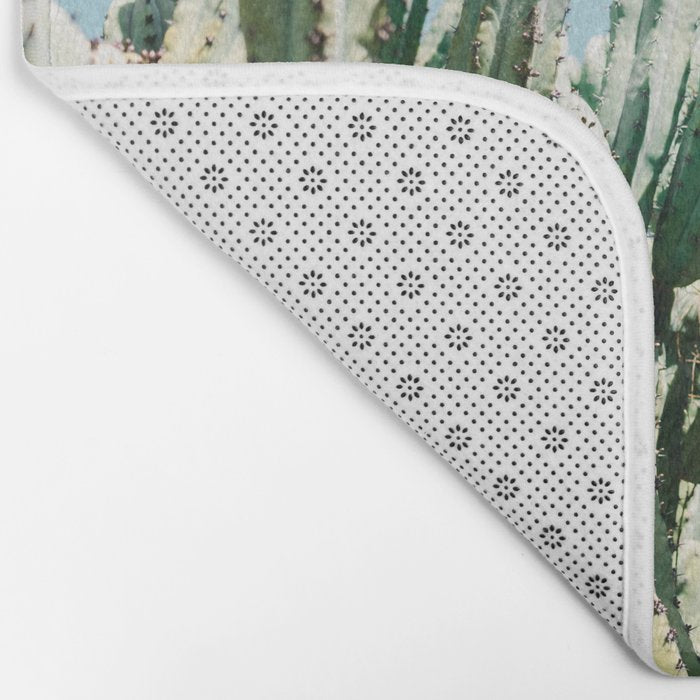 Tall cacti | Cactus photo print | Colourful travel wanderlust photography art Bath Mat Gallery Image 2