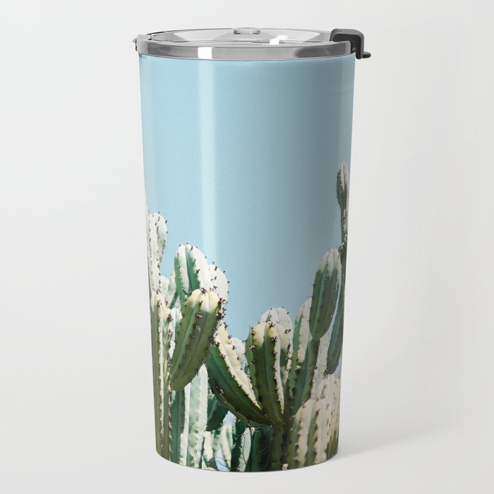Tall cacti | Cactus photo print | Colourful travel wanderlust photography art Travel Mug Gallery Image 2