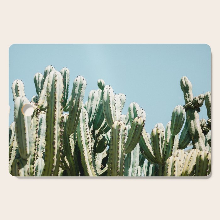 Tall cacti | Cactus photo print | Colourful travel wanderlust photography art Cutting Board Gallery Image 1