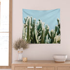 Tall cacti | Cactus photo print | Colourful travel wanderlust photography art Wall Tapestry Gallery Image 2