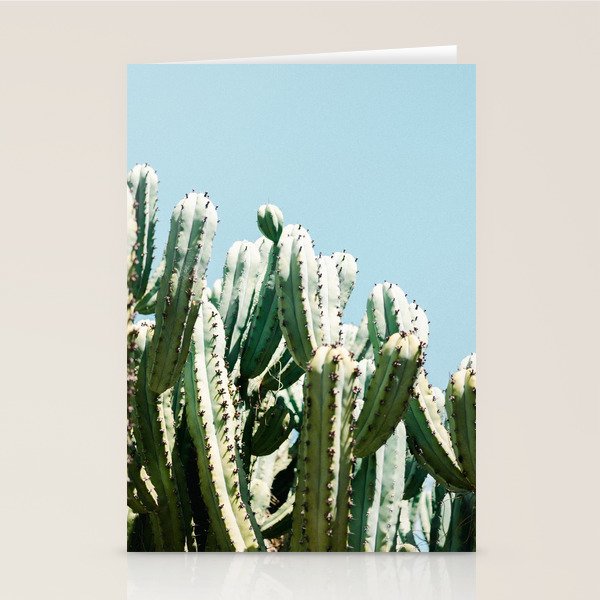 Tall cacti | Cactus photo print | Colourful travel wanderlust photography art Stationery Card Gallery Image 2
