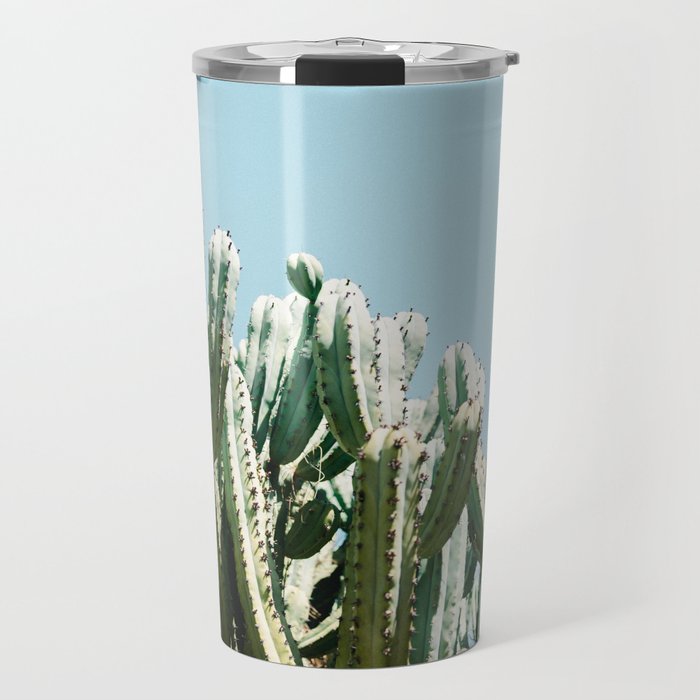 Tall cacti | Cactus photo print | Colourful travel wanderlust photography art Travel Mug Gallery Image 1