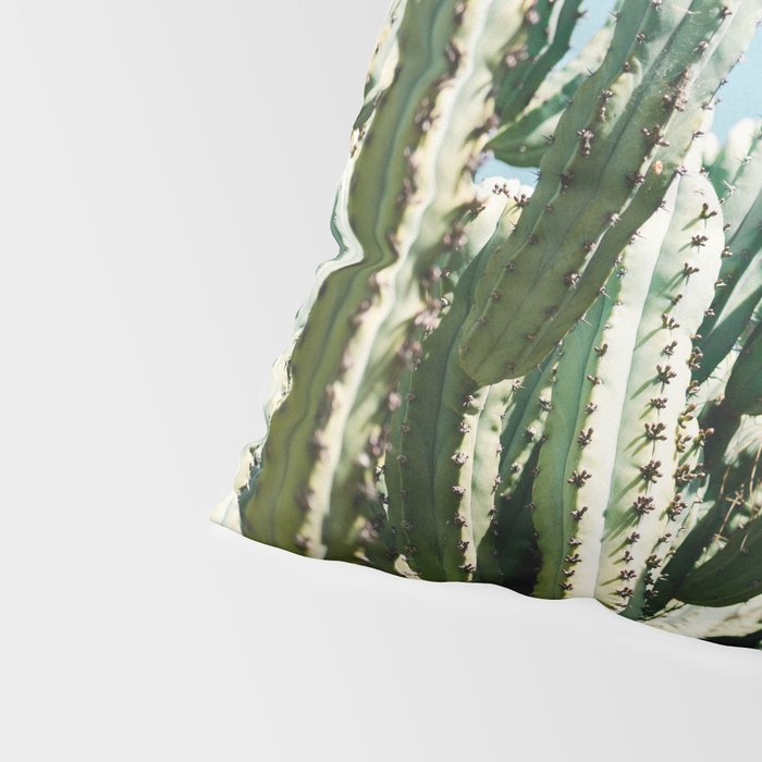 Tall cacti | Cactus photo print | Colourful travel wanderlust photography art Pillow Sham Gallery Image 4