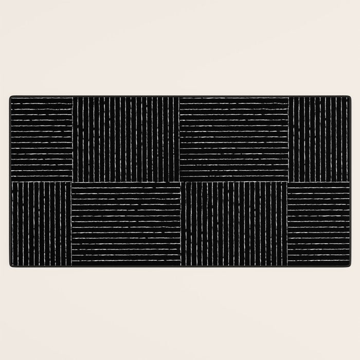 Lines III (Black) Desk Mat Gallery Image 3