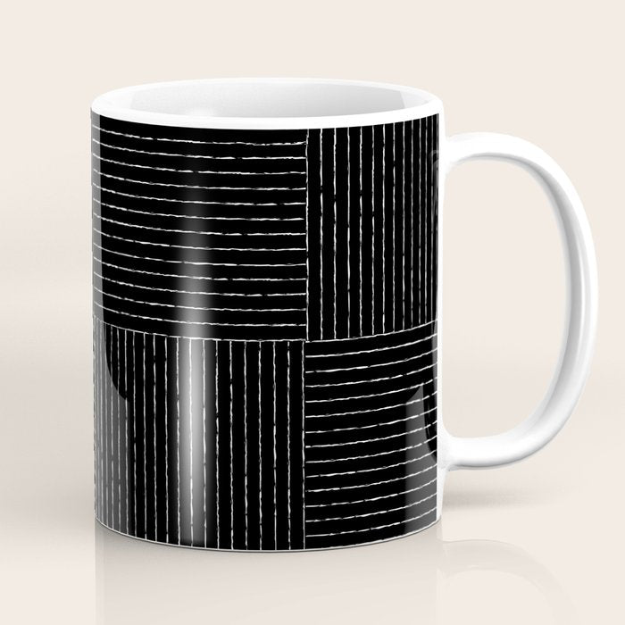 Lines III (Black) Coffee Mug Gallery Image 1