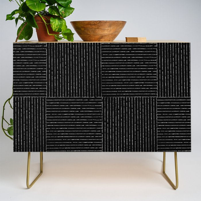 Lines III (Black) Credenza Gallery Image 1