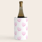 Pink love heart candy pattern Wine Chiller Gallery Image 2