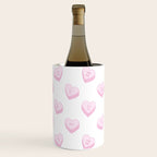 Pink love heart candy pattern Wine Chiller Gallery Image 3