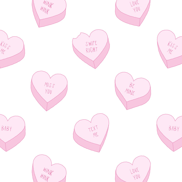 Pink love heart candy pattern Coffee Mug Gallery Image 2