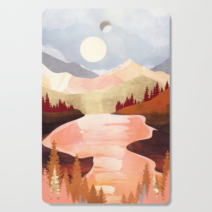 Mountain Forest Lake Cutting Board Gallery Image 1