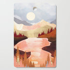 Mountain Forest Lake Cutting Board Gallery Image 1