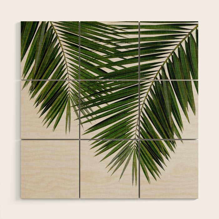 Palm Leaf II Wood Wall Art Gallery Image 1
