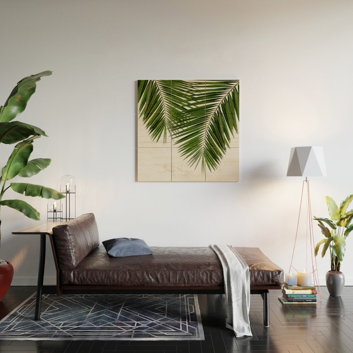 Palm Leaf II Wood Wall Art Gallery Image 2