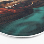 Namastig, Retro Portrait Tiger Prints Bath Mat Gallery Image 3