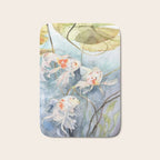 Koi Fish Painting, Underwater Water Lily Bath Mat Gallery Image 1