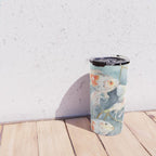 Koi Fish Painting, Underwater Water Lily Travel Mug Gallery Image 4