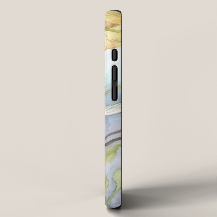 Koi Fish Painting, Underwater Water Lily iPhone Case Gallery Image 2