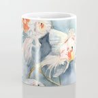 Koi Fish Painting, Underwater Water Lily Coffee Mug Gallery Image 4