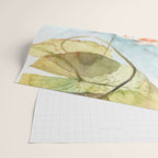 Koi Fish Painting, Underwater Water Lily Wrapping Paper Gallery Image 2