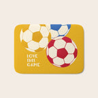 Love This Game - Football Illustration Bath Mat Gallery Image 1
