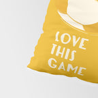 Love This Game - Football Illustration Pillow Sham Gallery Image 4