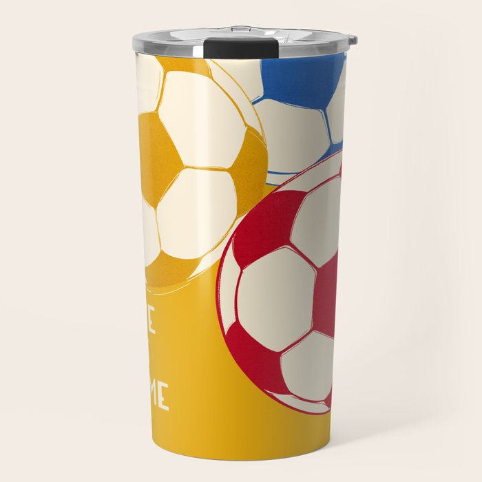 Love This Game - Football Illustration Travel Mug Gallery Image 1