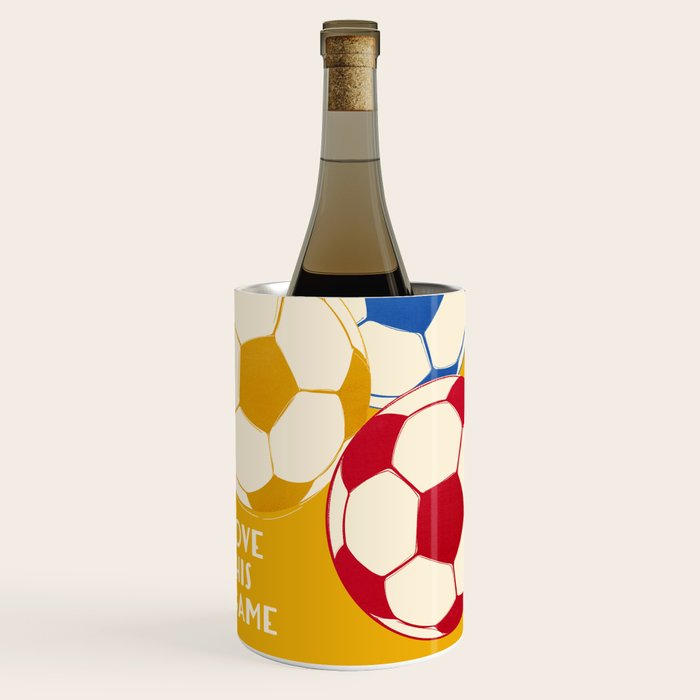 Love This Game - Football Illustration Wine Chiller Gallery Image 1