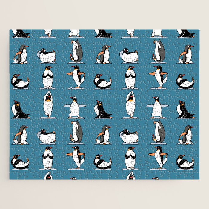 Penguin Yoga Jigsaw Puzzle Gallery Image 1