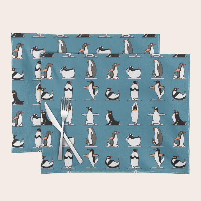 Penguin Yoga Placemat Gallery Image 1