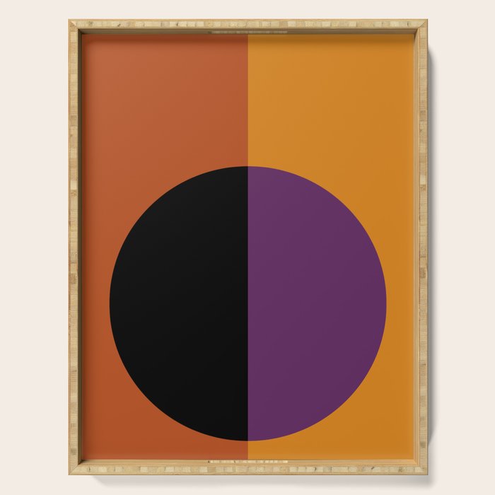 Color Block Abstract I Serving Tray Gallery Image 1