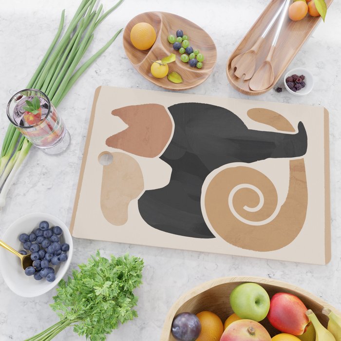 Modern Abstract Art Cat 2 Cutting Board Gallery Image 2