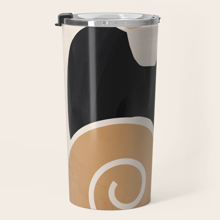 Modern Abstract Art Cat 2 Travel Mug Gallery Image 3