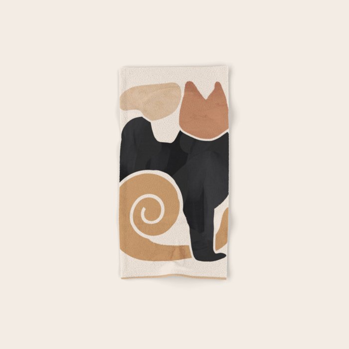 Modern Abstract Art Cat 2 Bath Towel Gallery Image 1