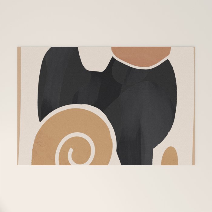 Modern Abstract Art Cat 2 Welcome Mat Gallery Image 1