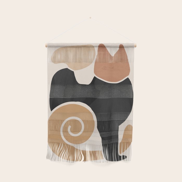 Modern Abstract Art Cat 2 Wall Hanging Gallery Image 1