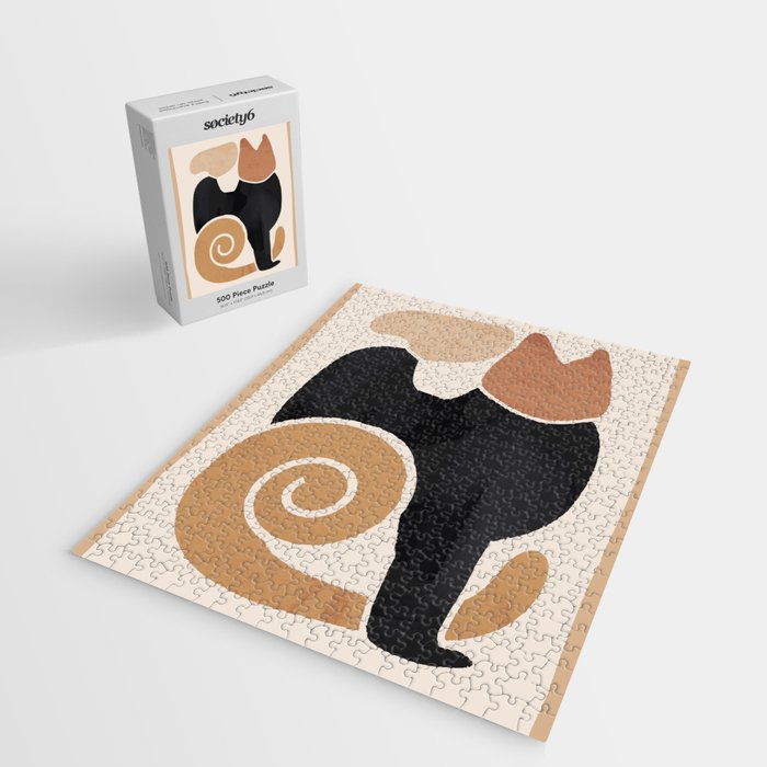 Modern Abstract Art Cat 2 Jigsaw Puzzle Gallery Image 2