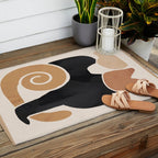 Modern Abstract Art Cat 2 Outdoor Rug Gallery Image 2